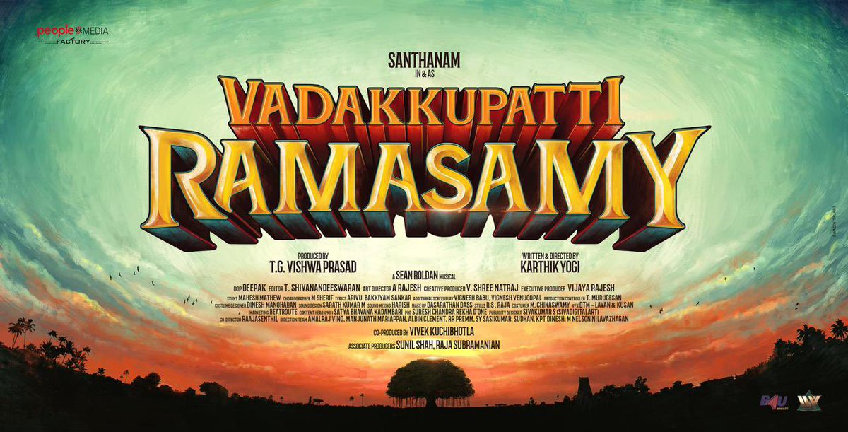 sathishoffl's tweet photo. Happy For you Machi @karthikyogitw 💫♥️  #VadakkupattiRamasamy ☺️ All the best team 💫⭐️

@iamsanthanam  
@peoplemediafcy @DoneChannel1 https://t.co/DuURhXgDLS