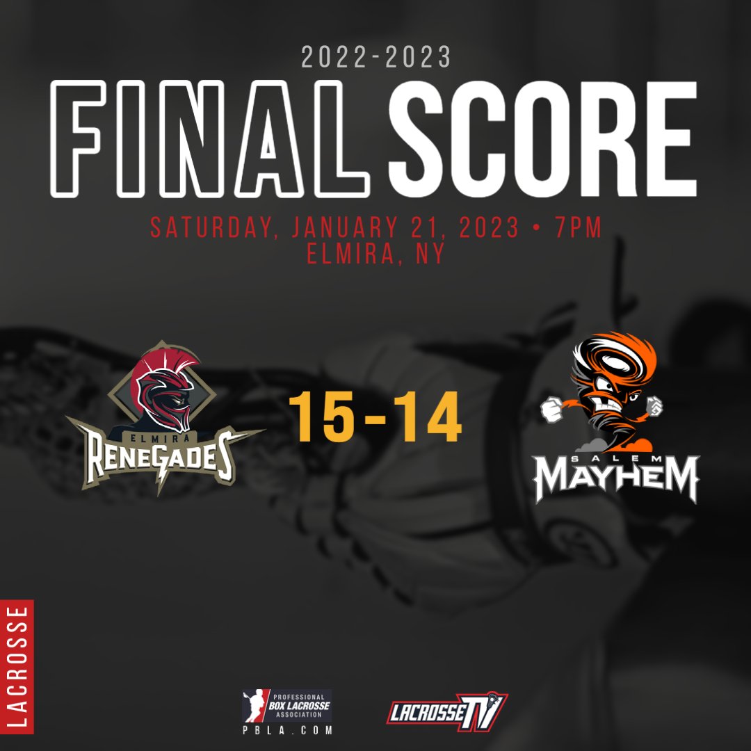 Professional Box Lacrosse Association (@watchpbla) on Twitter photo Week #4 is in the books with the <a href="/PBLATerror/">Trenton Terror</a>
<a href="/PBLASpark/">Syracuse Spark</a> <a href="/PBLARenegades/">Elmira Renegades</a> and <a href="/PBLAJimThorpe/">Jim Thorpe All-Americans</a> winning their games!
Congrats to all 6 of the teams that played this weekend at <a href="/CrossArena/">Cross Arena-Portland</a> <a href="/FirstArena/">First Arena</a> and <a href="/TshaArena/">Onondaga Arena</a> #pbla
Check out the PBLA standings now: pbla.com/standings/ Week #4 is in the books with the <a href="/PBLATerror/">Trenton Terror</a>
<a href="/PBLASpark/">Syracuse Spark</a> <a href="/PBLARenegades/">Elmira Renegades</a> and <a href="/PBLAJimThorpe/">Jim Thorpe All-Americans</a> winning their games!
Congrats to all 6 of the teams that played this weekend at <a href="/CrossArena/">Cross Arena-Portland</a> <a href="/FirstArena/">First Arena</a> and <a href="/TshaArena/">Onondaga Arena</a> #pbla
Check out the PBLA standings now: pbla.com/standings/