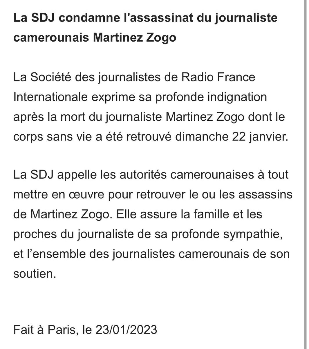 SDJ de RFI tweet media