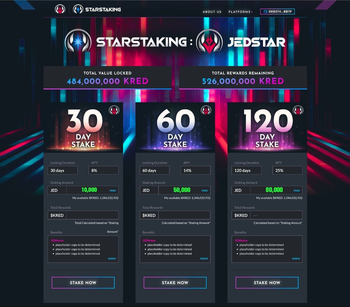 JEDSTAR.COM 🦊✨️

🚨 STARSTAKING COMING 15th FEB 🚨

Earn upto 25% APY 💵

BUY #JED  ON <a href="/Uniswap/">Uniswap Labs 🦄</a> <a href="/Polygon/">Polygon</a> 🦊✨️ 

➡️ t.me/JedstarOfficial ⬅️

#DeFi #NFT #blockchain #IndieGameDev #web3 #crypto #PassiveIncome #JEDSTAR