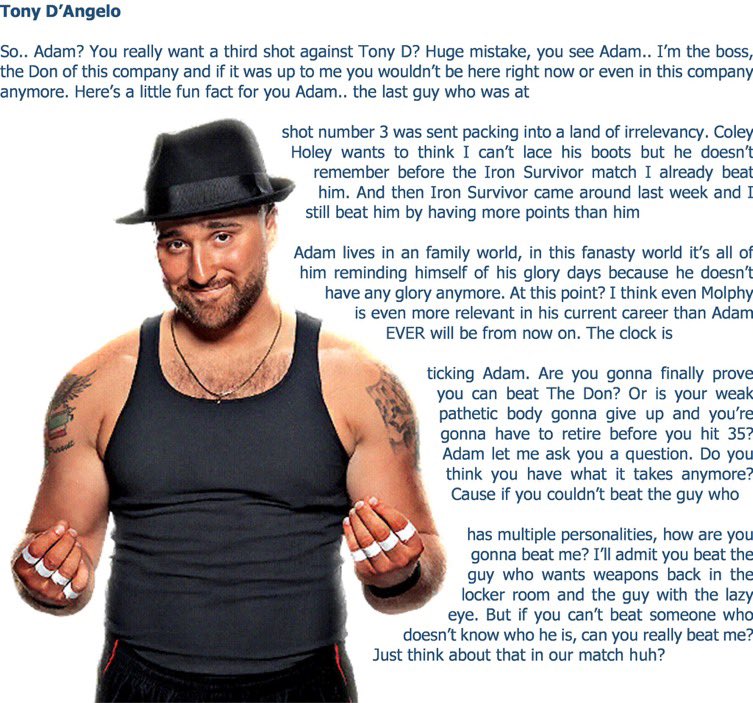 ECCWRP's tweet image. Match 2 @TheRealMoneyis v @AdamColeRp2