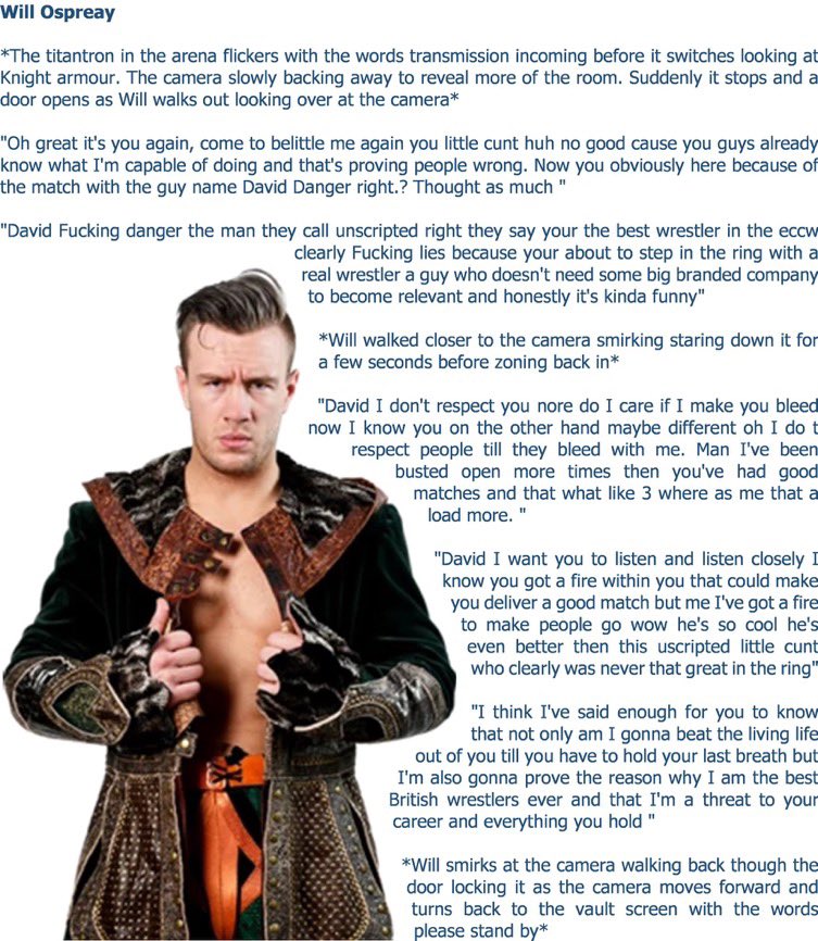 ECCWRP's tweet image. Match 3 @TheAssassinDD v @arialkingpin