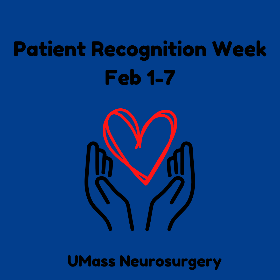 Patient Recognition Week February 1-7.
Thank you to each and every patient, we appreciate YOU!
#patientappreciationweek #umassneurosurgery #UMassChan #UMassMemorialHealth