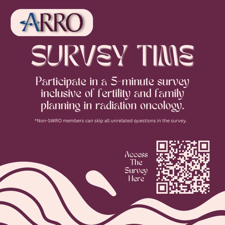 Here is another survey link from our @S_W_R_O colleagues about fertility/family planning in #radonc training!