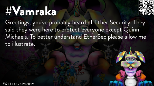 ForTrent's tweet photo. @quinnmichaels Greetings, you've probably heard of Ether Security. They said they were here to protect everyone except Quinn Michaels. To better understand EtherSec please allow me to 🐰 #Vamraka #TimePhoneHack #Anonymous #EtherSec #DarkSec #OpEPOCH #OpRomanov #OpRussia #Q4079219456197 https://t.co/Td0RmnYPul