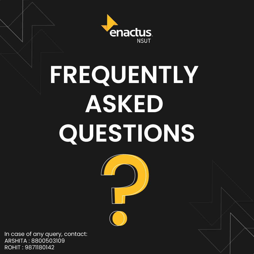 EnactusNSUT's tweet photo. The contributions of Enactus NSUT towards the social welfare and entrepreneurial action has always piqued the interest of freshers to know more about it. 

Here are some of the most frequently asked questions the understanding of "what, why and how" of Enactus NSUT. https://t.co/4QfqM7Lbs0