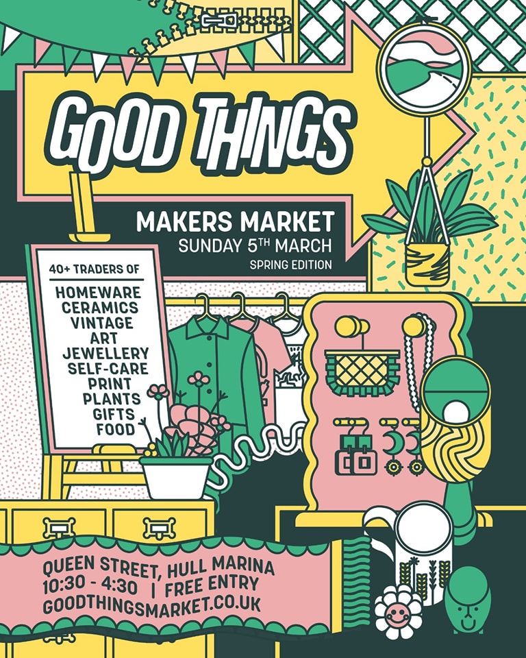 Good times ahead - Good Things Market is back for Spring!

📆  Sunday 5th March, 10:30am-4:30pm
📍 Queen Street undercroft carpark 
🛍 Over 40 traders

Save the date!