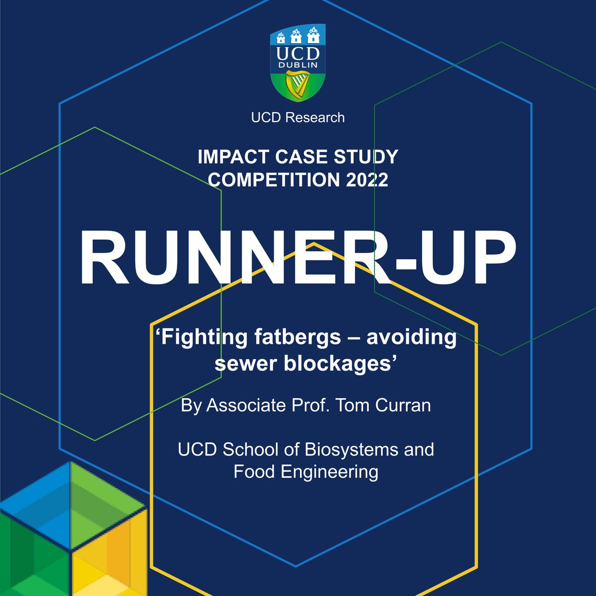 RUNNER-UP in 2022 <a href="/ucddublin/">University College Dublin</a> Research Impact Competition, Assoc Prof <a href="/thomaspcurran/">Tom Curran</a> <a href="/UCDBioFoodEng/">UCDBiosysFoodEng</a> has raised awareness of the global problem of Fatbergs through sharing his research in innovative ways like stand-up comedy and comic books

See case study ucd.ie/research/impac…
