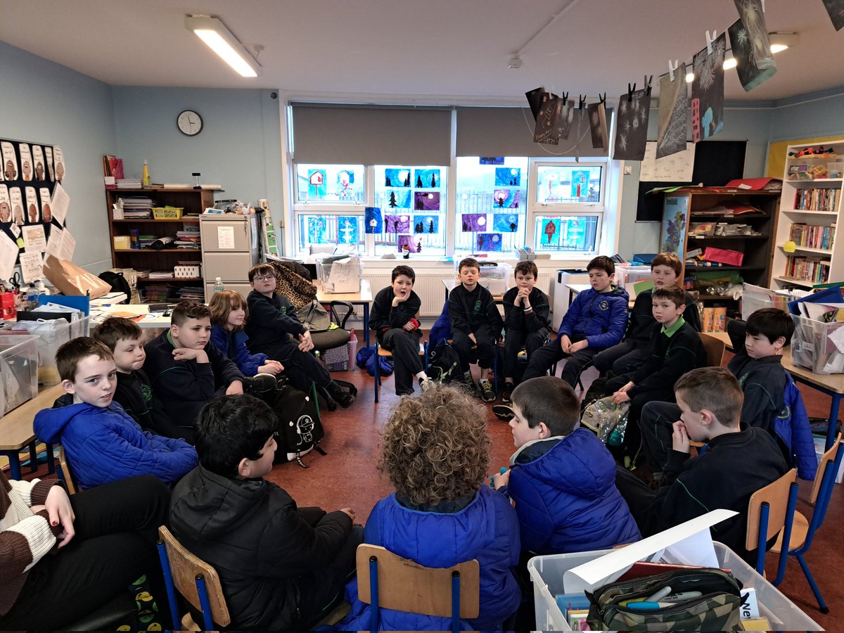 stjohnboscosbs's tweet image. Wellbeing Warriors check-in circle 🧘‍♂️ Rating how we feel that day from 1-10 😊