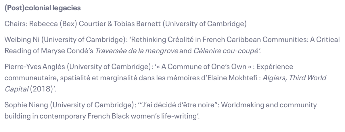 French Graduate Conference Cambridge tweet media