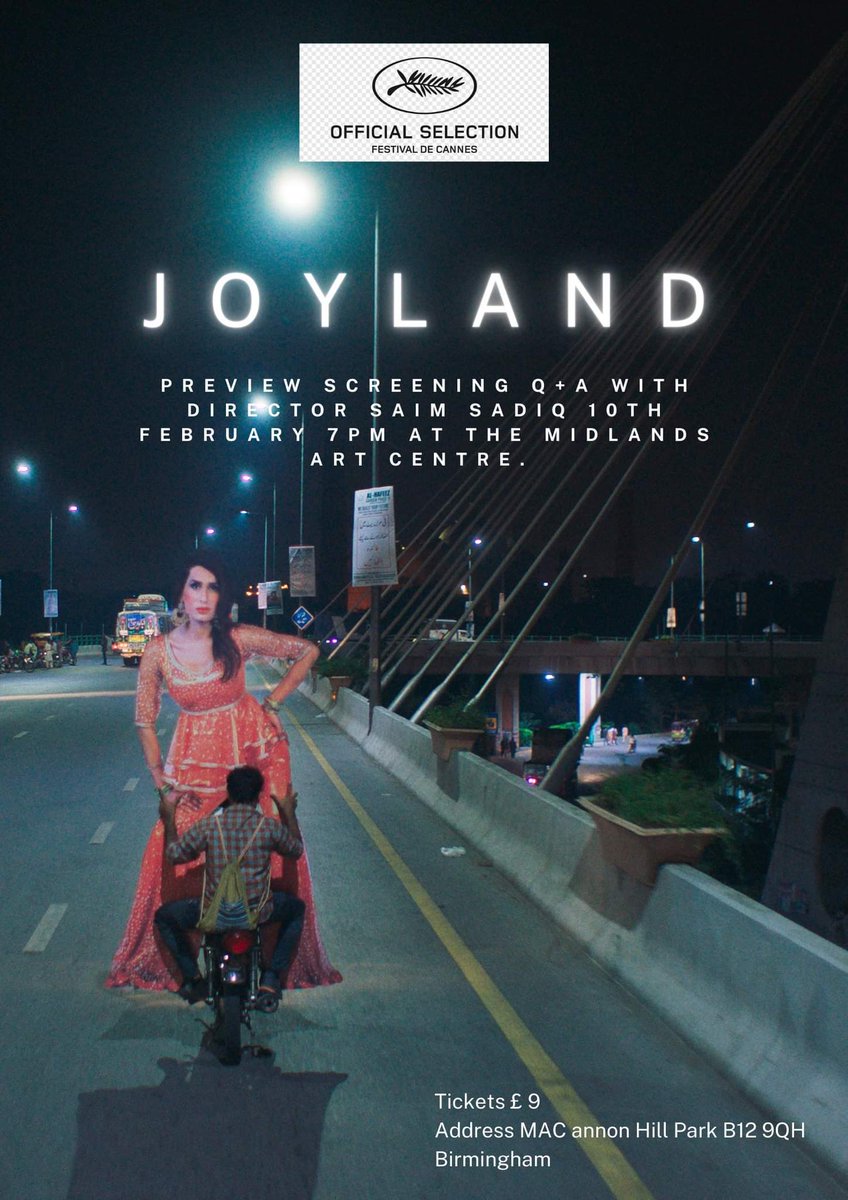 This looks great !!  
@StudioSoho_ 
@rizwanahmed @Malala 

 macbirmingham.co.uk/event/joyland-… #Werecommend  #RT #Joyland #Oscars2023