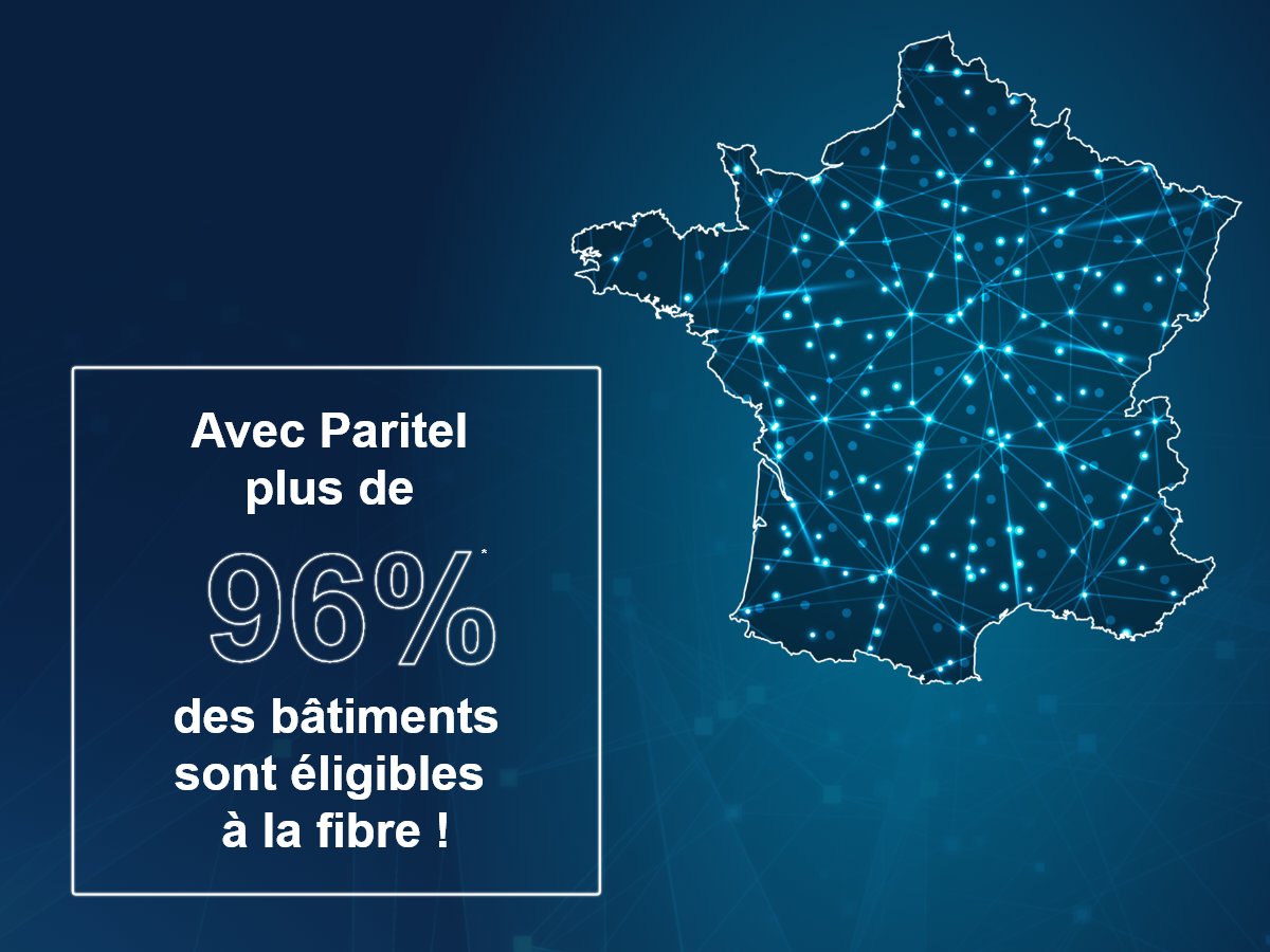 Selon le dernier rapport de France Strategie, 55% des entreprises disposeraient d'un abonnement à la fibre optique contre seulement 32% en 2020.
Ne manquez pas le train du THD, testez votre éligibilité à la fibre optique Paritel : offre.paritel.fr/fibre/couvertu… bit.ly/3J8mzQh