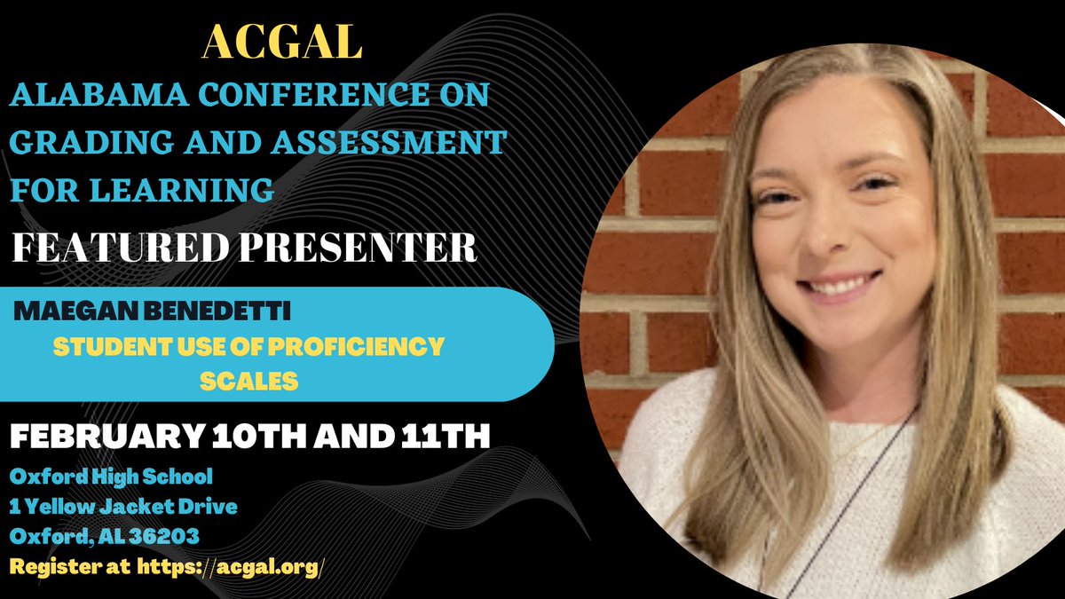 Presenter spotlight: Meagan Benedetti).

Check out her session "Student Use of Proficiency Scales" AND all the other amazing sessions at acgal.org/schedule!

#ACGAL
