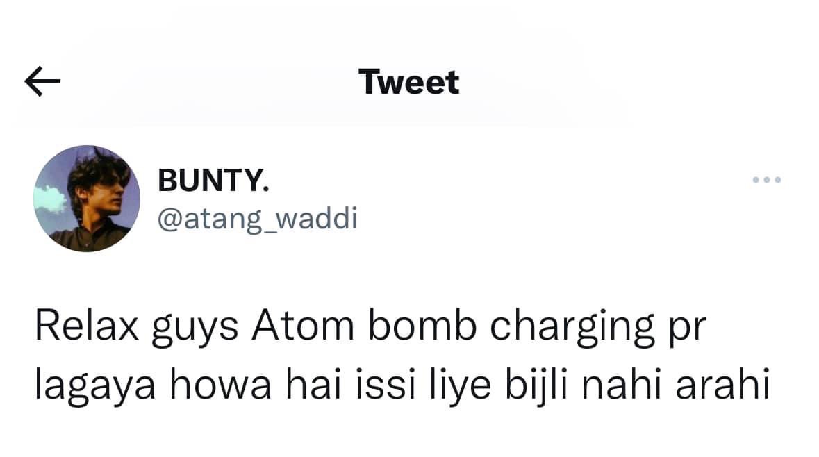 bighere3's tweet photo. Pakistani humor cracks me up! 😂

#poweroutage #capital #blackout https://t.co/3NE0MXJmu6