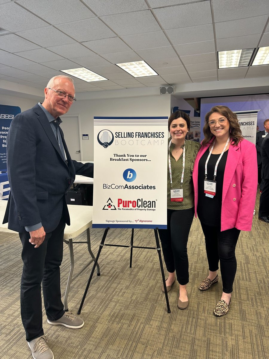 thunderlymktg's tweet photo. Another fantastic Selling Franchises Bootcamp is in the books for the BizCom team! Special thanks to VPs Lauren Moore and August Johnson for representing all things #BeyondPR at this year's event. https://t.co/owo4hVAwFW