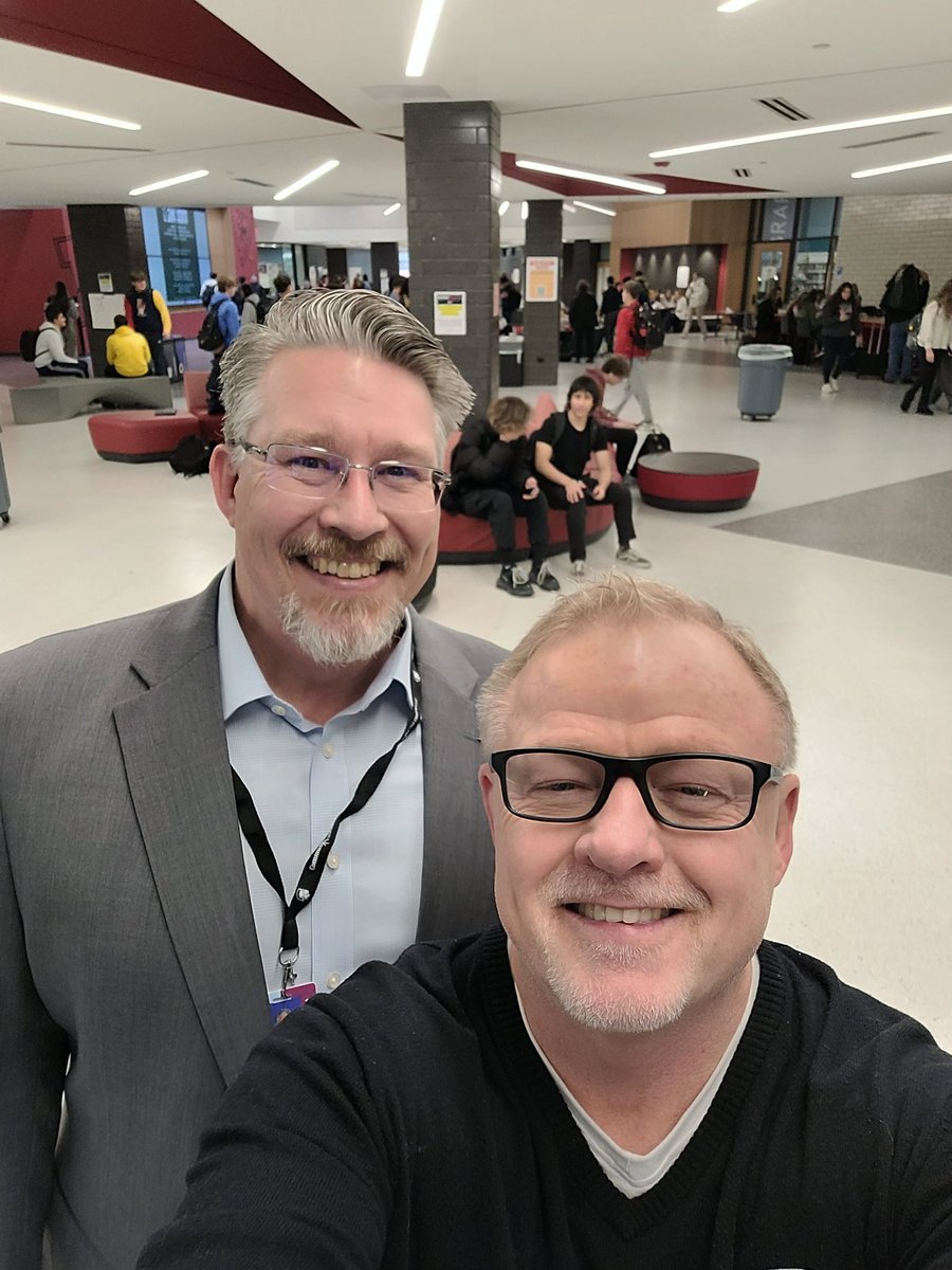 KenWallace207's tweet photo. Really enjoyed showing former @Maine_207 grasshopper @henrythiele around @Maine_East @Maine_South @Maine_West last week to see our Phase 1, 2 and 3 transformations. Hank has done similar projects @Dist_99 
#207Now
#207Build https://t.co/O4BAhyjlBP