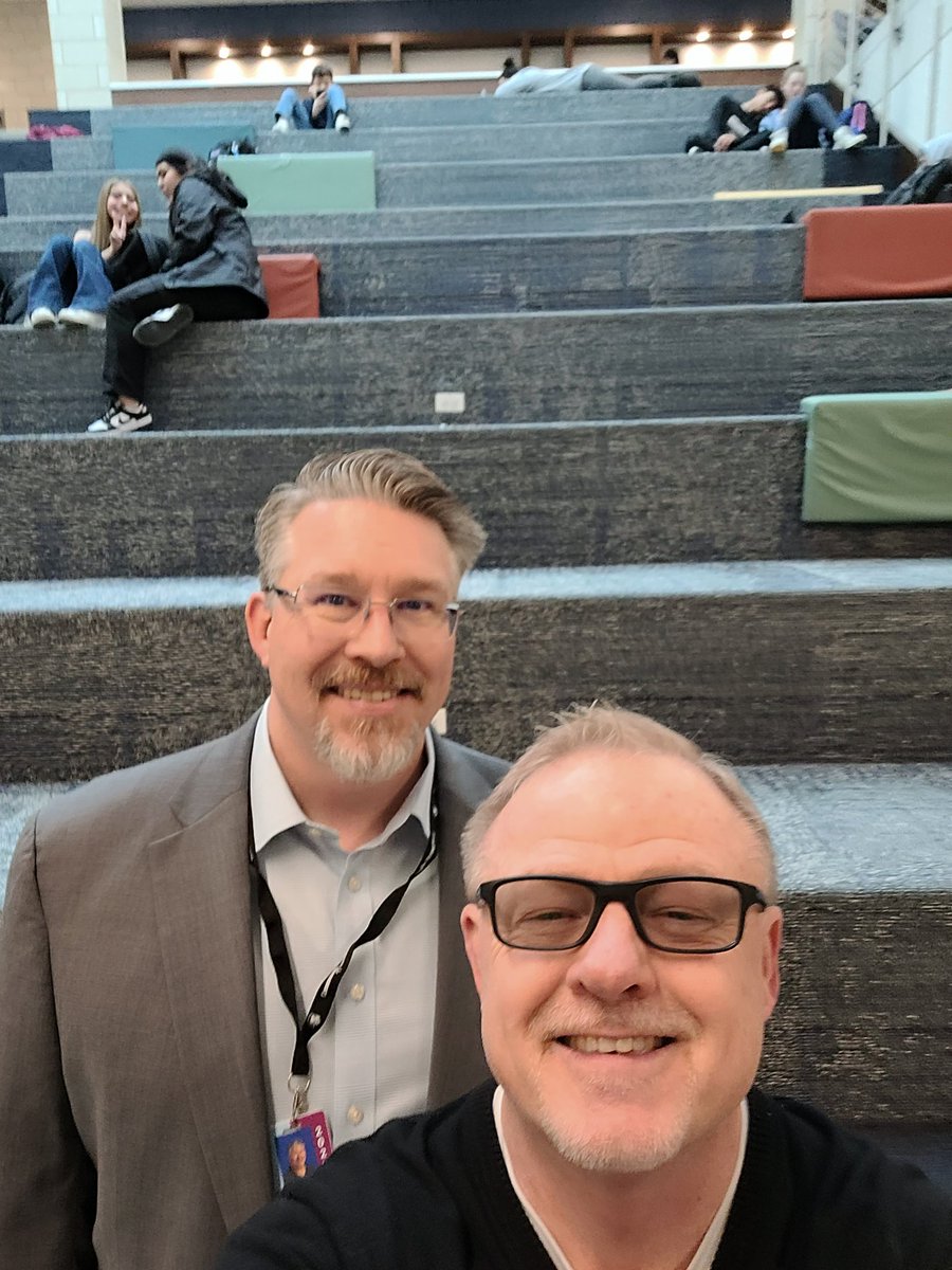 KenWallace207's tweet photo. Really enjoyed showing former @Maine_207 grasshopper @henrythiele around @Maine_East @Maine_South @Maine_West last week to see our Phase 1, 2 and 3 transformations. Hank has done similar projects @Dist_99 
#207Now
#207Build https://t.co/O4BAhyjlBP