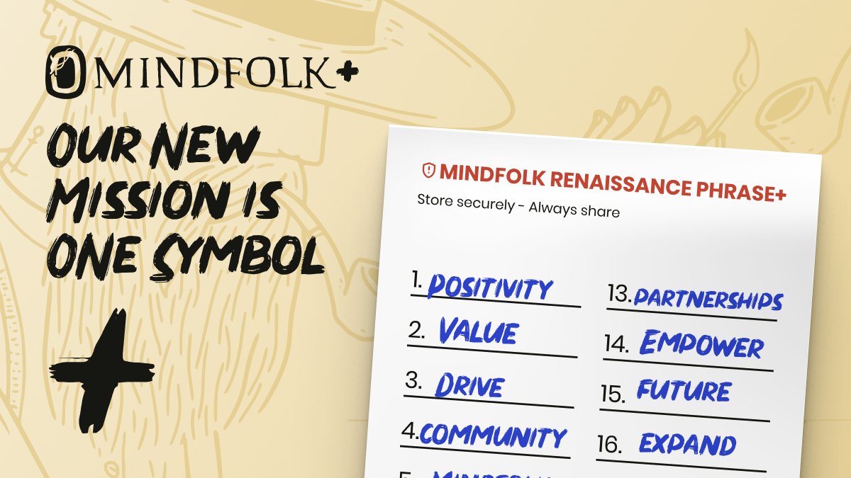 mindfolkART's tweet image. We are being reborn from Mindfolk to Mindfolk+

We believe the + is more than a symbol. It encompasses every single ambition we want to reach in web3 with #TheRenaissance, including:

+Do more to add value for our holders
+Do it positively
+Do it with a big web3 community
+👇