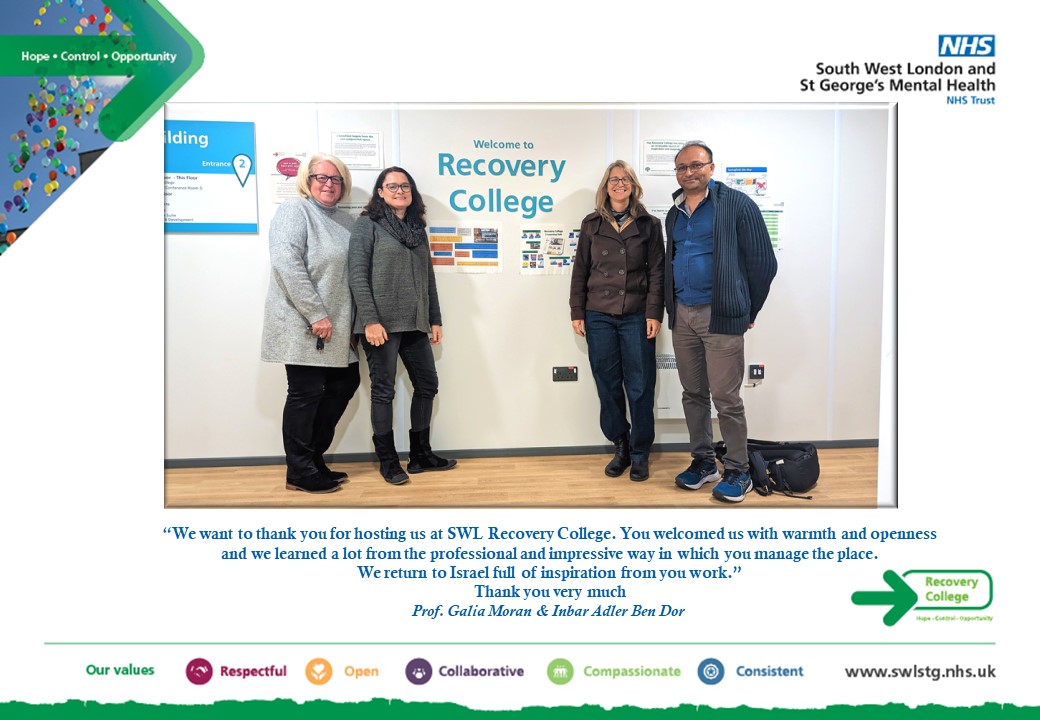 RecoverySWLSTG's tweet photo. Guess who visited us today? 🤩🤩🤩

Prof. Galia Moran &amp; Inbar Adler Ben Dor visited the @RecoverySWLSTG 😊

We are humbled and grateful, thank you for visiting us.

#mentalhealth #recovery #hope #opportunity #control https://t.co/ZEa9cKjGwL