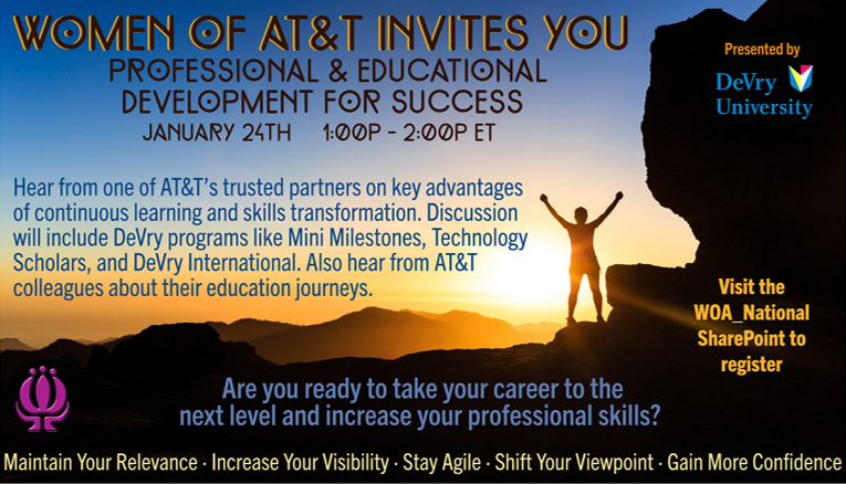 Happening Tomorrow!!! Join us for this informative webinar!!! #nationalmentoringmonth #WOAWebinar
💜#womenofatt