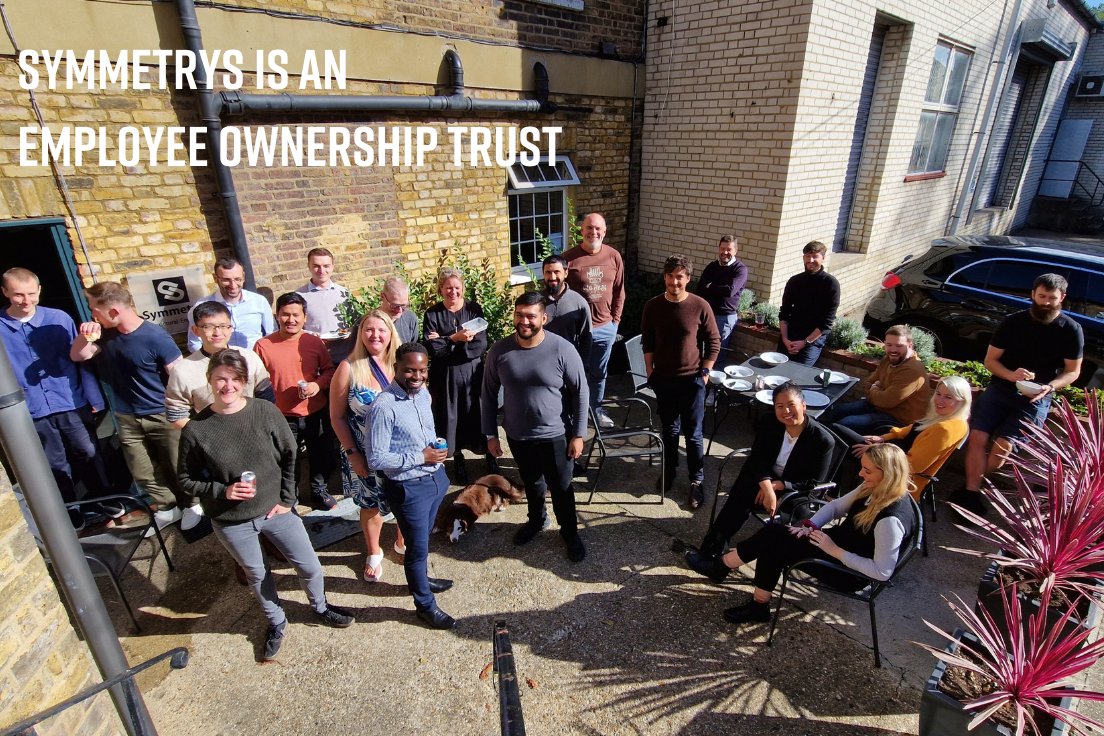 Today marks the beginning of a new journey for Symmetrys.

We are proud to announce that Symmetrys Structural and Civil Engineers is an Employee Ownership Trust (EOT).  

#employeeownership #eot #symmetrys #structuralengineers #civilengineers