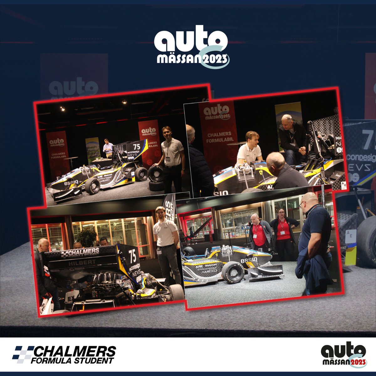 ChalmersFormula's tweet image. It was our pleasure to present our car &quot;Hilbert&quot; at Automassan 2023.
.
.
#chalmersformulastudent #cfs #cfs23 #chalmers #automassan #sweden #formulastudent #formularacing #race #Engineering #racing #car #cars #ElectricCar #Autonomous #driverless #ev #automassan2023