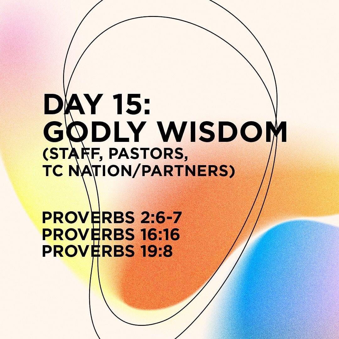 “For the Lord gives [skillful and godly] wisdom; From His mouth come knowledge and understanding.”
Proverbs 2:6 AMP
#21DayFast #TransformationChurch