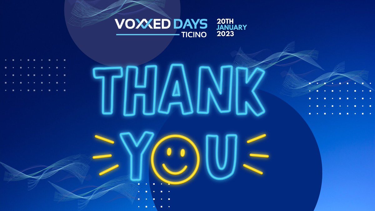 VoxxedTicino's tweet photo. 🫶THANK YOU🫶This year's @VoxxedTicino has been incredible! Thank you to the speakers, sponsors, volunteers and the amazing attendees who contributed to make this edition unforgettable! Stay tuned for more content to be released soon and SAVE THE DATE FOR NEXT YEAR 19 JAN 2024! https://t.co/P0LTyw810M