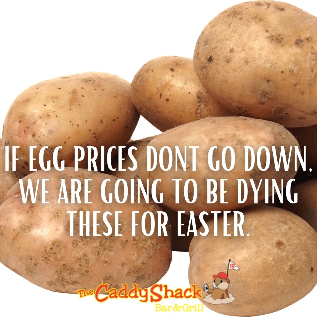 caddyshackOmaha's tweet photo. It’s funny, because it is true.
#eggprices #eastereggs #caddyshackomaha https://t.co/MoOeZhmJFv