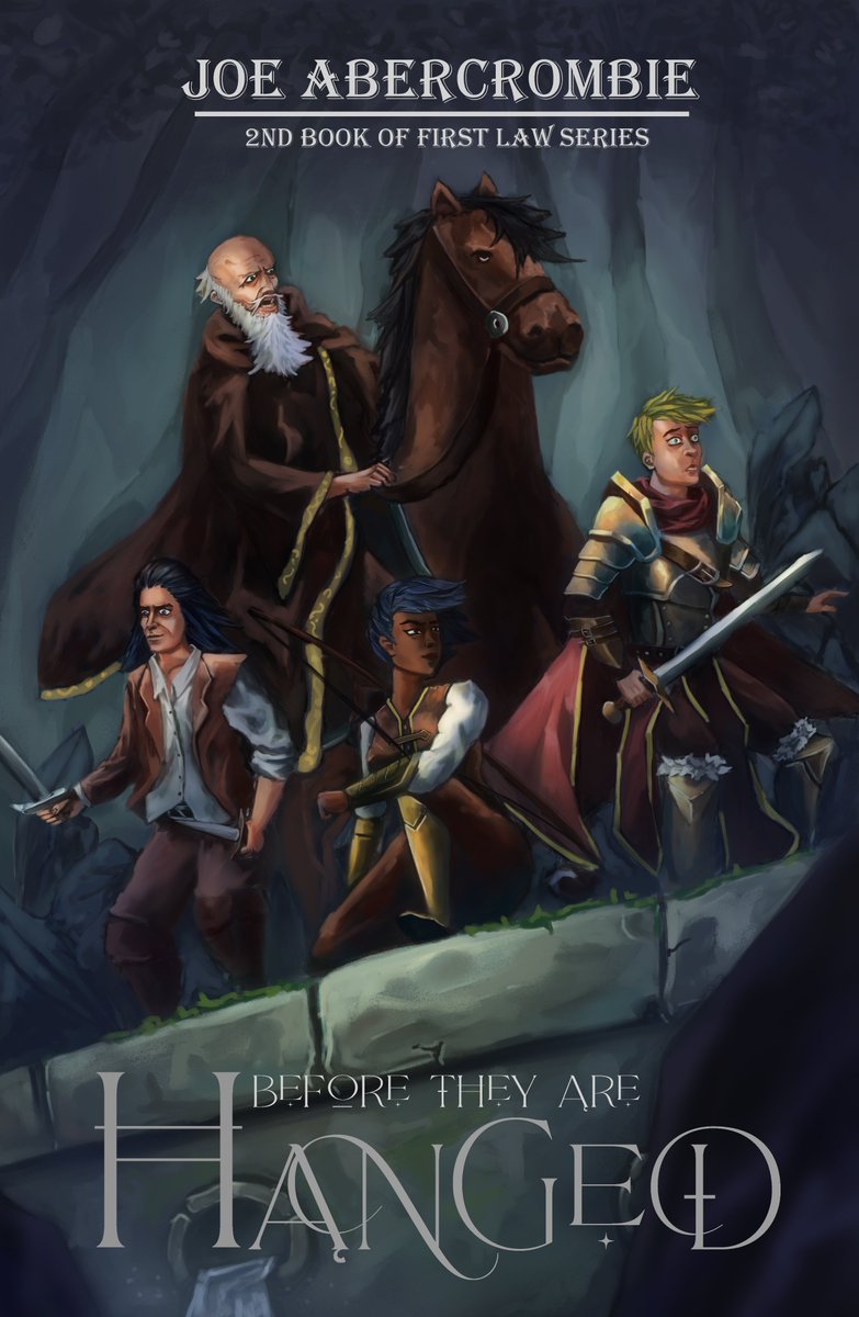 apem_art's tweet image. Just made my own version of @LordGrimdark's book cover 'cause i love the series a little too much lol. #digitalart #firstlaw