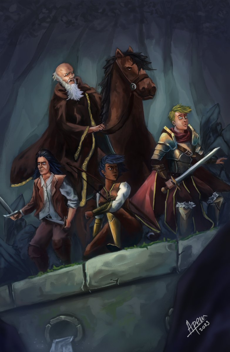 apem_art's tweet image. Just made my own version of @LordGrimdark's book cover 'cause i love the series a little too much lol. #digitalart #firstlaw