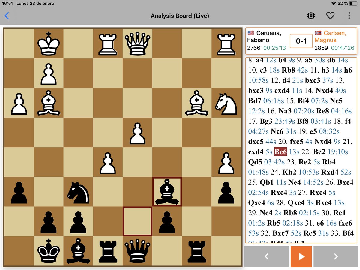SilvioDanailov's tweet image. High quality #chess game👏👏👏👌 #TataSteelChess #TataSteelMasters
