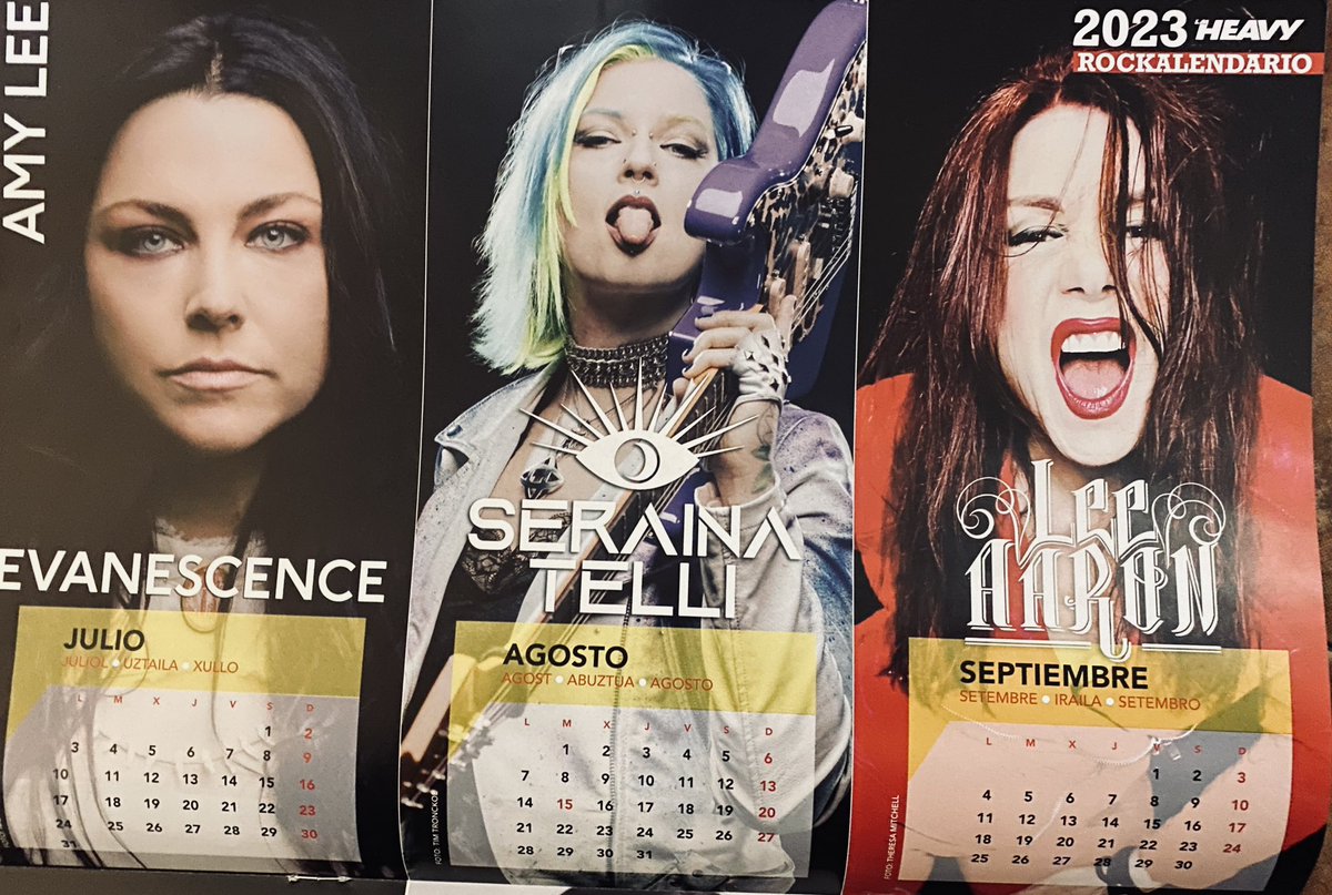 mariskalrock's tweet photo. Feliz fin de https://t.co/qZg3WORPWs Heavy de Febrero en camino y el verano a la vuelta de la esquina sin pandemia ni guerras,esperemos. Seguimos en kioskos #laheav447 #amylee #serainatelli #leeharon #superposter https://t.co/eFOzSlQSb5