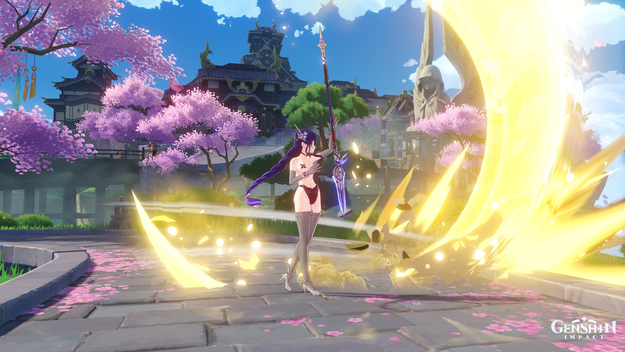 Genshin Impact Nude Mods 🔞 on Twitter: "Elegant Panties Raiden Mod by