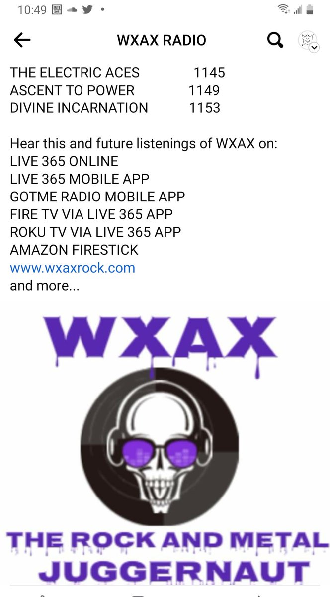 live365.com/station/WXAX-a…
#albanymusic #hudsonvalleymusicians 
#ulstercountymusicians
#bandstowatch
#unsignedbands