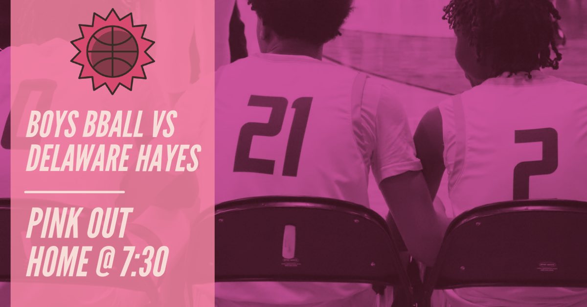 OCC MATCHUP TMRW! 🚨🏀 

Boys bball plays @ HOME tmrw vs hayes! We’re doing PINK OUT to cheer them on to an OCC win! BE THERE 🎟️💗🌺