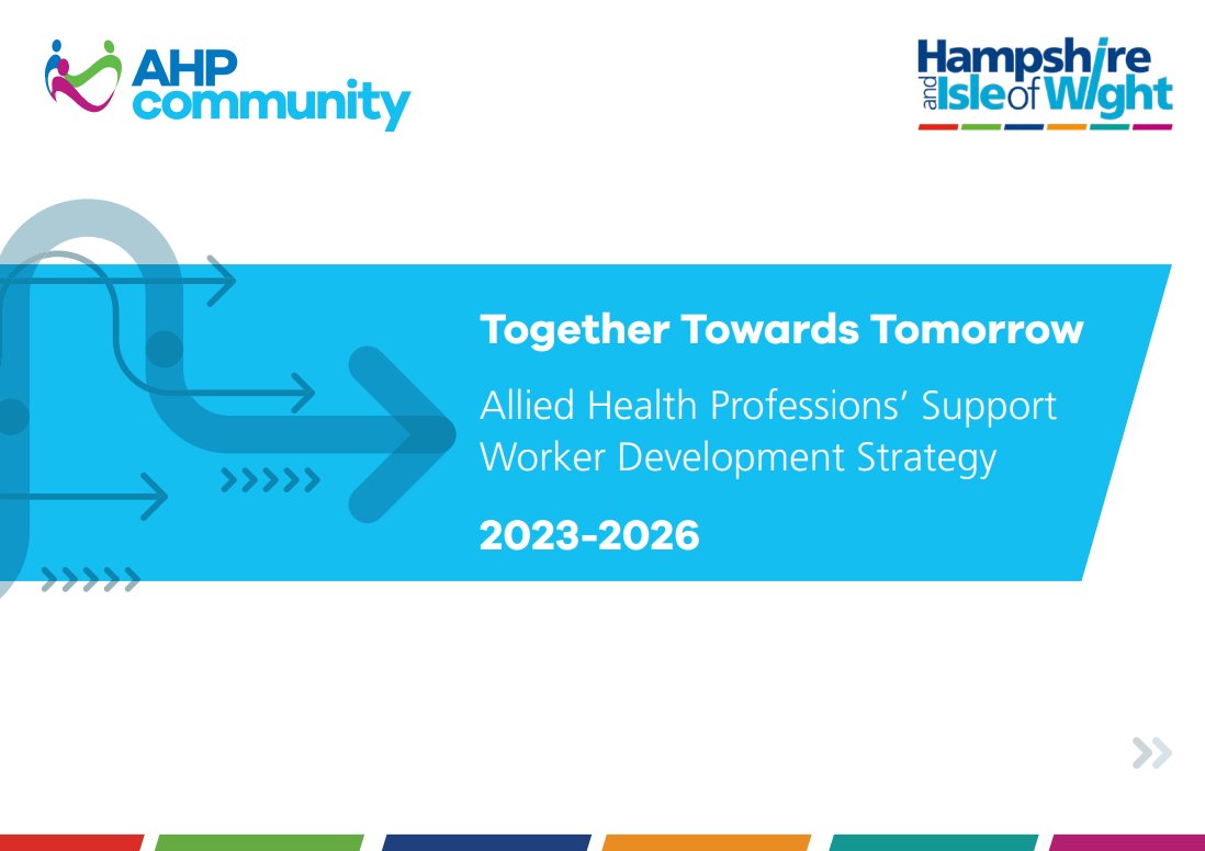 Looking forward to launching our 3 year #AHPsupportworker strategy tomorrow 'Together Towards Tomorrow' <a href="/HIOW_ICS/">NHS Hampshire and Isle of Wight</a> <a href="/HIOW_CNO/">Nicky Lucey (She/Her)</a> <a href="/RebeccaTyrrell4/">Rebecca Tyrrell</a>
