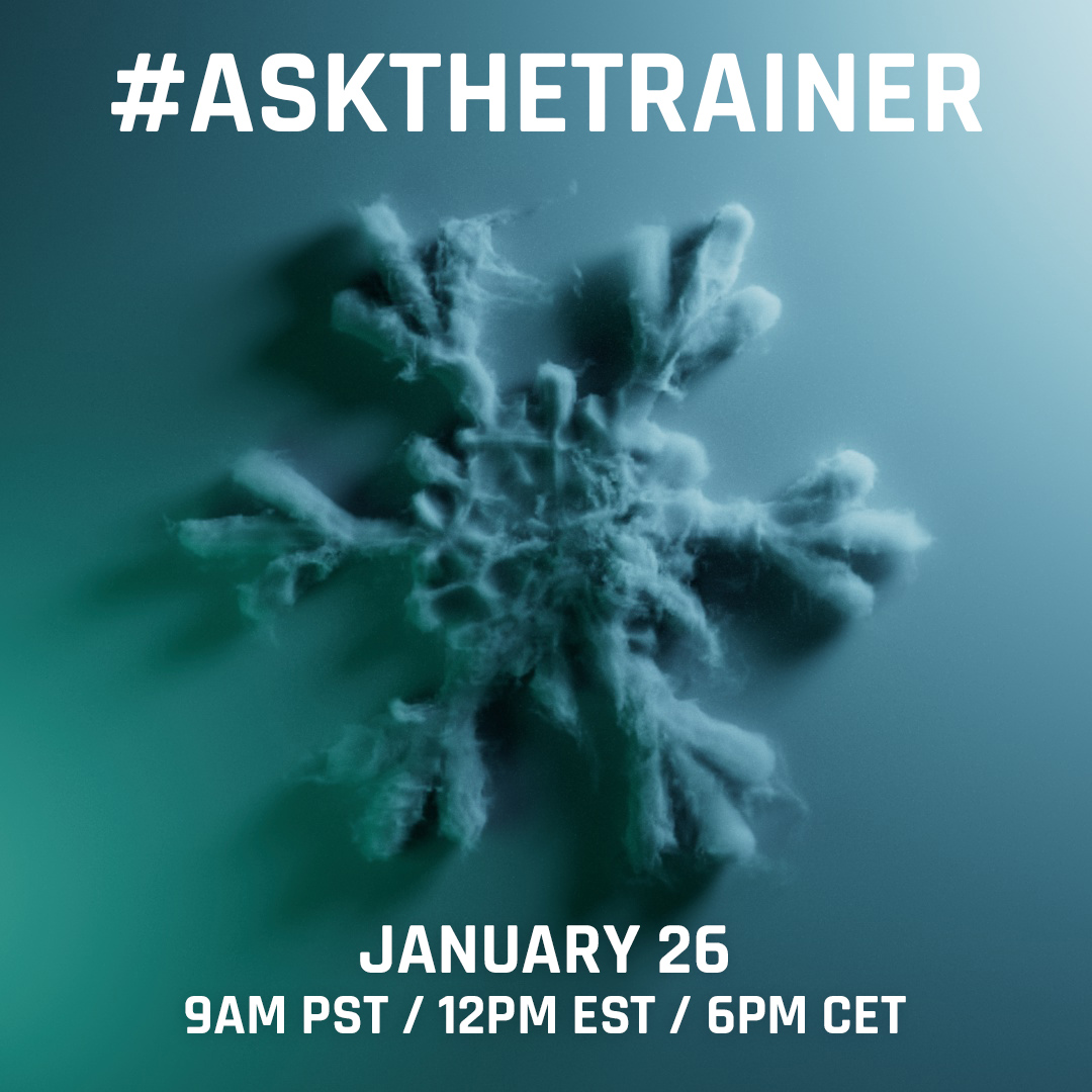 🚨 FREE WEBINAR! 🚨

Join @nosemangr and myself this Thursday for #AskTheTrainer! 
We have even more winter setups for you. ❄️

👉 youtu.be/5QWIUYQVHsU 

Ask your questions in the comments below! 

@maxonvfx @redshift3d #Cinema4D #C4D #MaxonWorkshop #MaxonWebinar