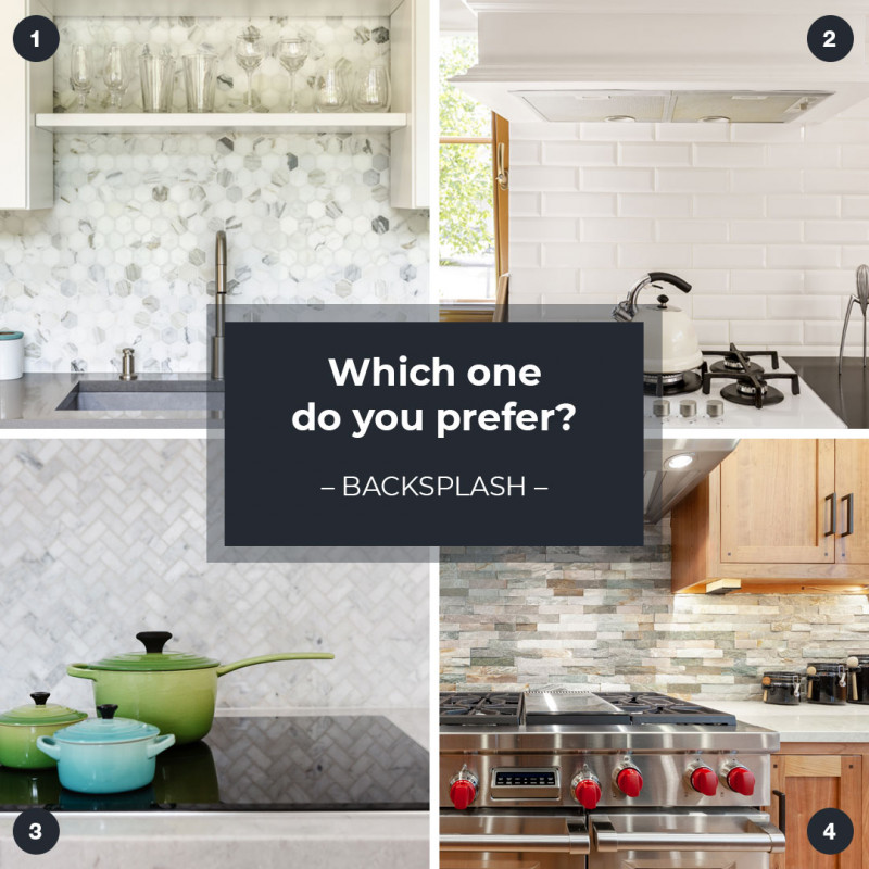 Which backsplash would you choose?

#remax #realtor #homes #fairfieldhomes #fairfield #realestate #homesforsale #remaxagent #fairfieldcounty #fairfieldca #fairfieldrealestate #fairfieldrealestateagent #spanishspeakingrealtor #newhomes #maggiepadilla