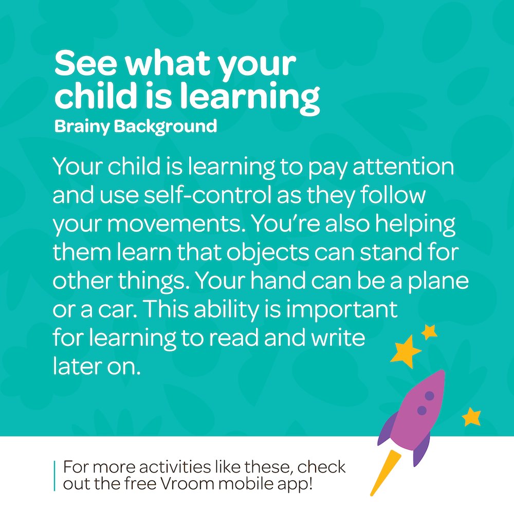 We're wrapping up our month-long celebration of #BrainBuilding that's easy to do on day 1, like this simple activity that helps your baby learn that objects can stand for other things.