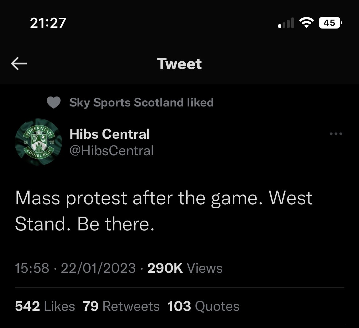 TotalScottishFb's tweet photo. Why is sky sports Scotland liking this ahhahah https://t.co/9akfTR41eY