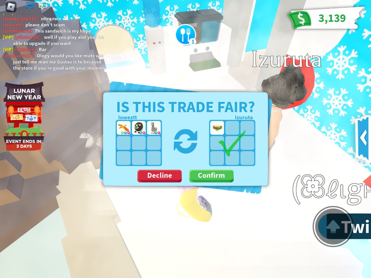 everyone who sees this, please take your time to retweet and report. I was scammed by @fqiiryi and they took my nfr pheonix, fr zombie buff, and fr llama. Proof in replies, please report :(
#adoptmecrosstrades #adoptmetrades #Mm2trades they blocked me, and their friend also did.