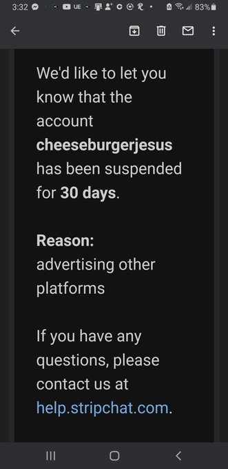 I don't advertise other platforms, I don't know what they are on about, - but I know where my viewers