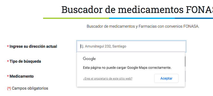 alvarooooz's tweet photo. @Fonasa @GabrielBoric Volví a activar mi cuenta solo para reclamarles cómo es posible que estén anunciando cosas y el buscador de medicamenteos YA NO FUNCIONA a solo días que lo estrenaran! El campo de Google Maps no funciona, y sin eso los otros campos siguen bloqueados.Por qué siempre todo a medias? https://t.co/zlfXc6WnTu
