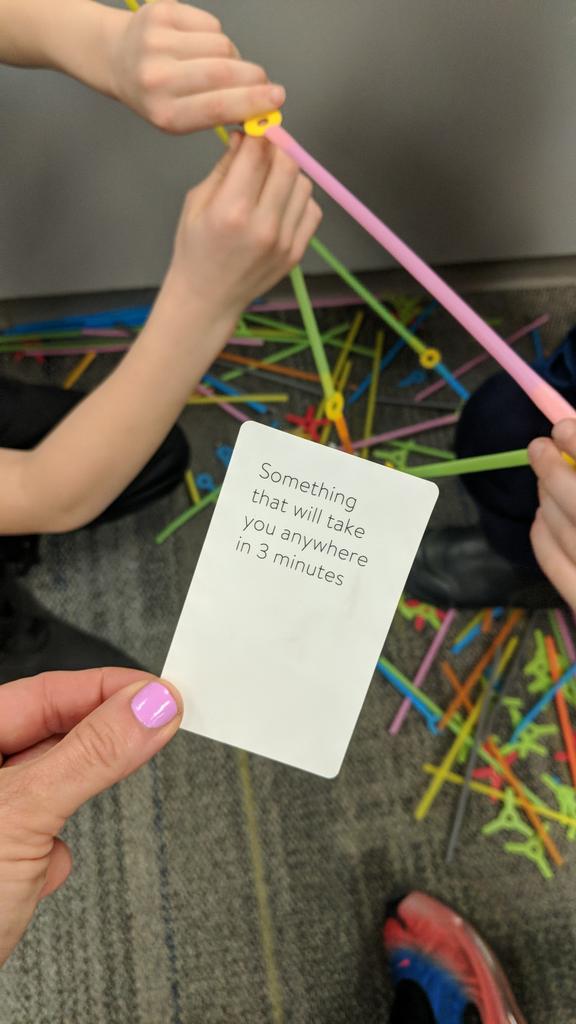 SharayahGariepy's tweet photo. We loved using the inventor challenges by @strawbees for our STEAM time this afternoon! Students are working in teams of 2 to design and make solutions to solve fun problems!
#rps2nd https://t.co/ROWgJgmf2n
