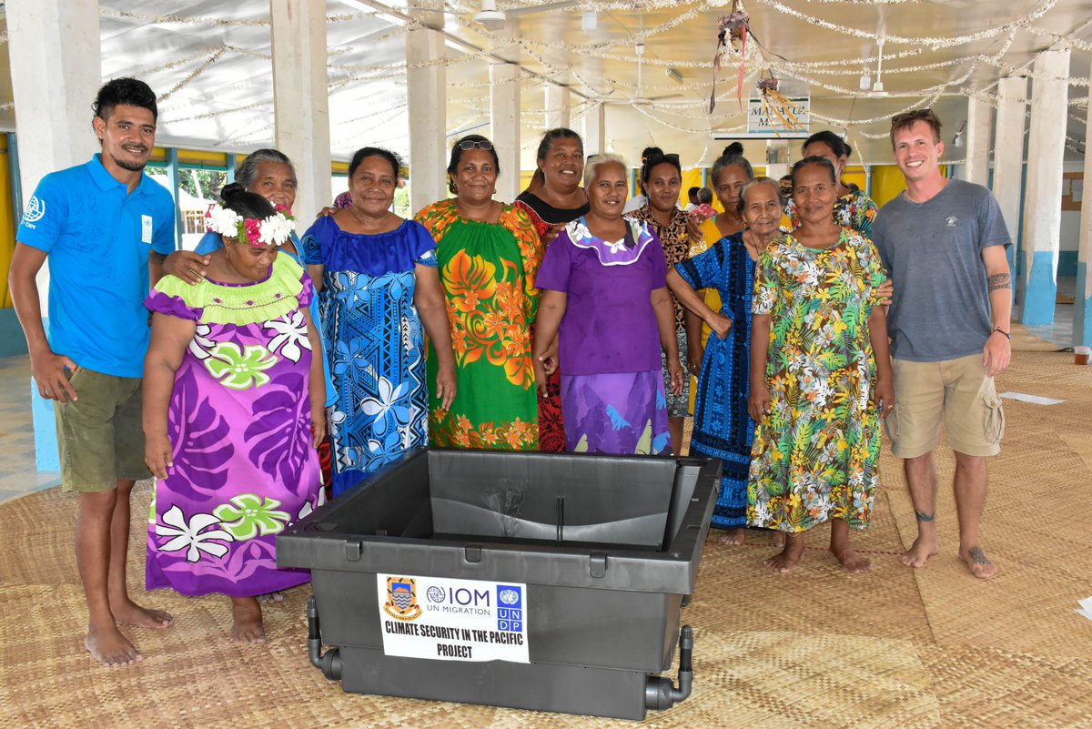 UNDP_Pacific's tweet photo. Airin, like many people in her community, faces daily challenges due to the impacts of #climatechange.

Learn how the @UNDP-@UNmigration food cubes initiative is improving #climatesecurity in #Tuvalu, equipping the community to build a brighter future: https://t.co/KVmYvWNFK0 https://t.co/dHlnicCpVK