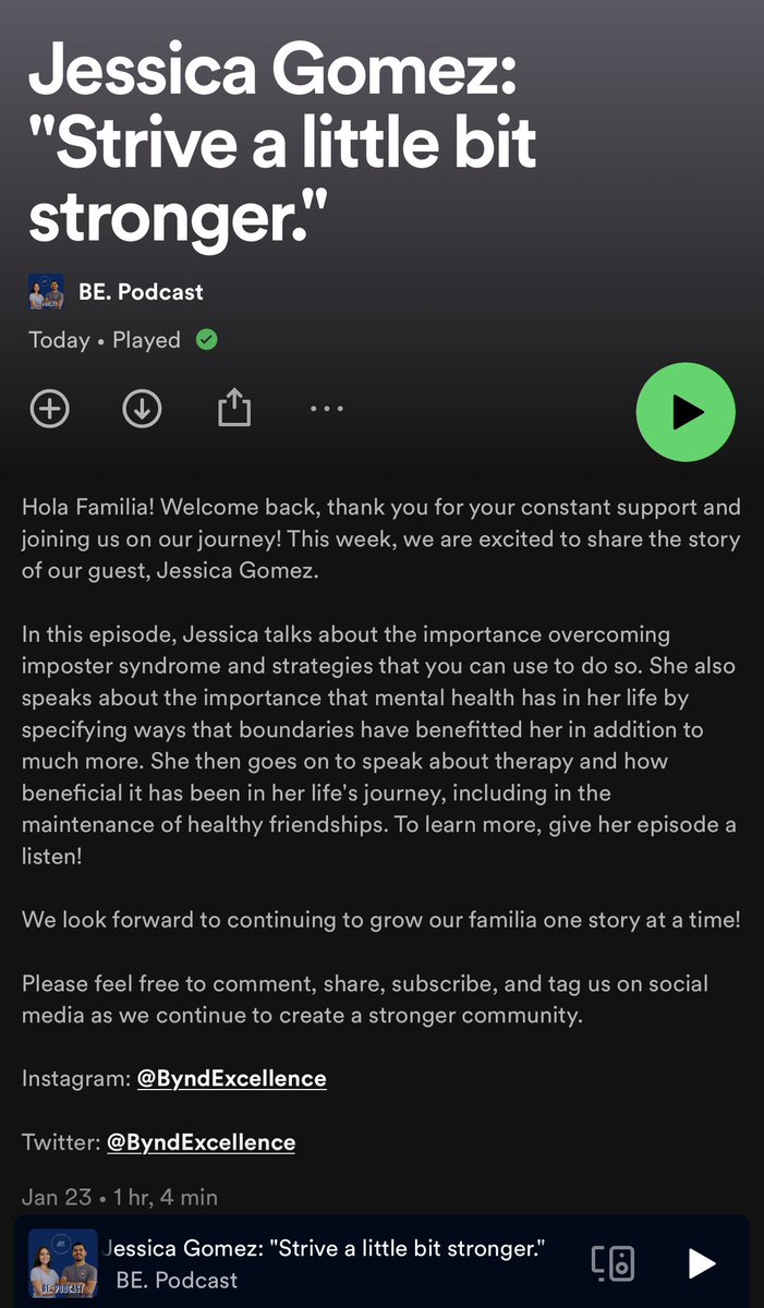 byndexcellence's tweet photo. Hola familia, our new episode is out.

Link: https://t.co/DR61HXJWus

Please feel free to comment, share, subscribe, and tag us on social media

We look forward to continuing to grow our familia one story at a time! https://t.co/dThSUnVoSE