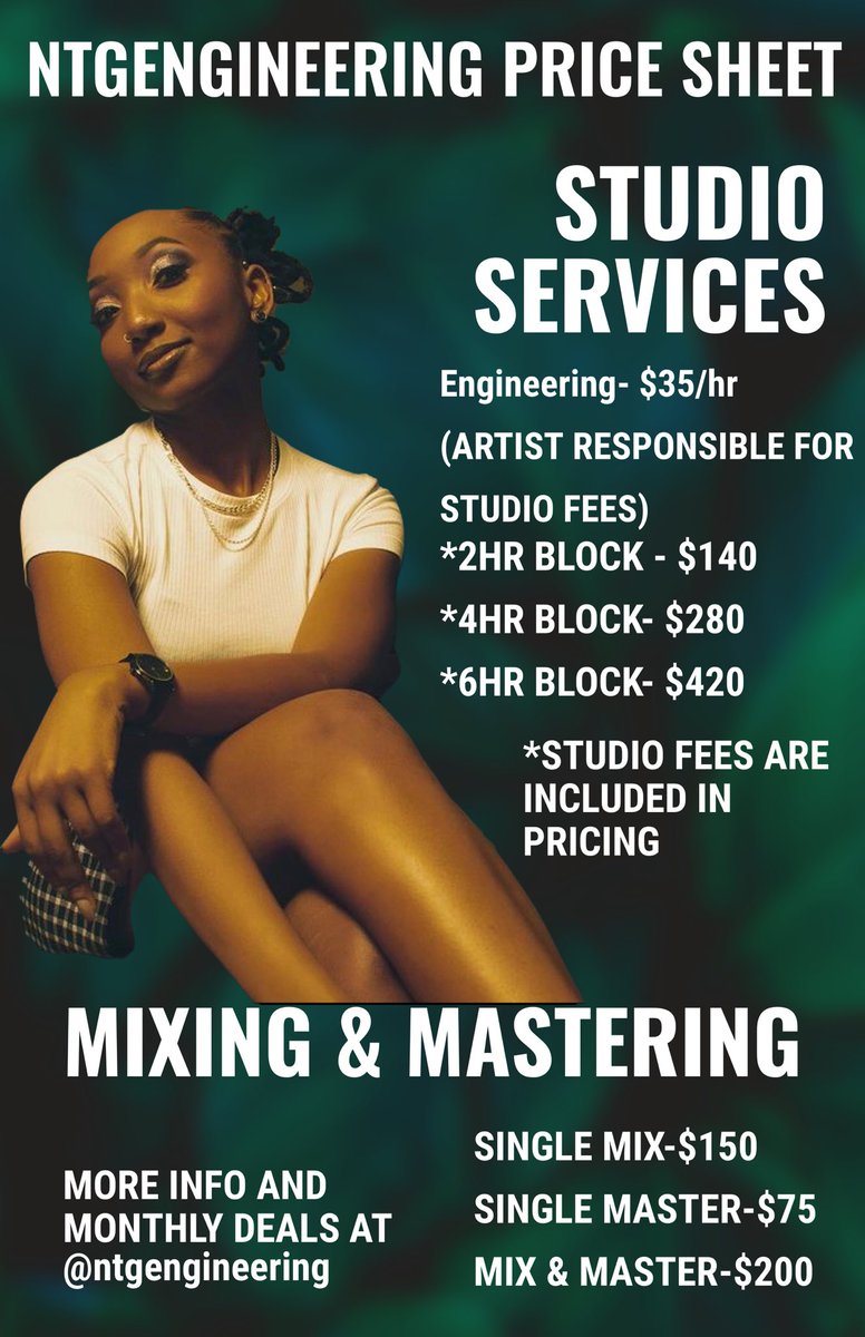 nancithegreat's tweet image. New Week, New Mixes… Let’s Work!! 
DEAL ENDS JAN 31!! 
#ntgengineering