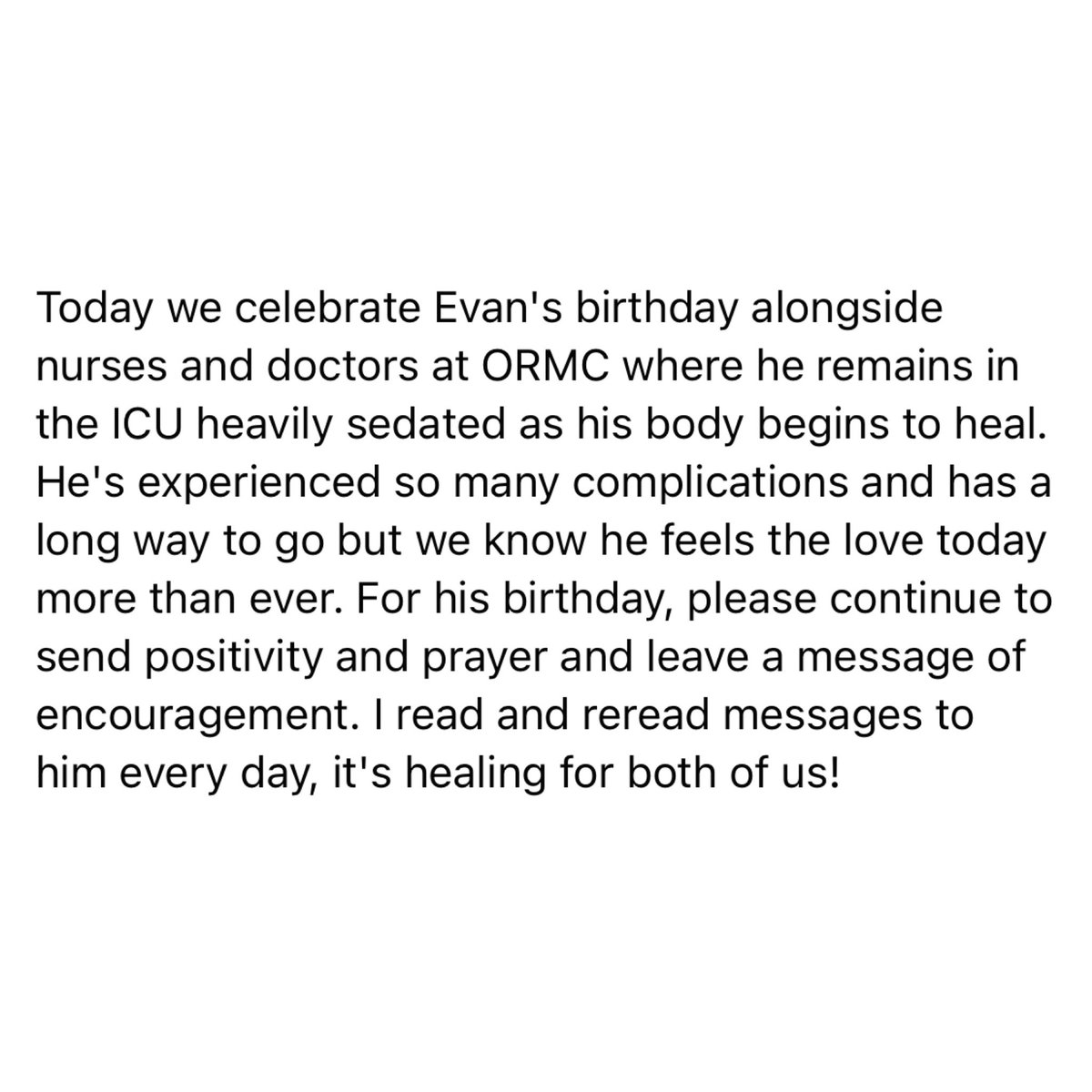 SupraStrong_13's tweet photo. Happy Belated 26th Birthday Evan!🎂🥳 Help us in wishing Evan happy birthday and continue sending love to him and his family. Keep fighting! #StatonStrong #SupraStrong ❤️💙💛🎗️
https://t.co/VoAmiStlTM https://t.co/ZbnYVOSAYS