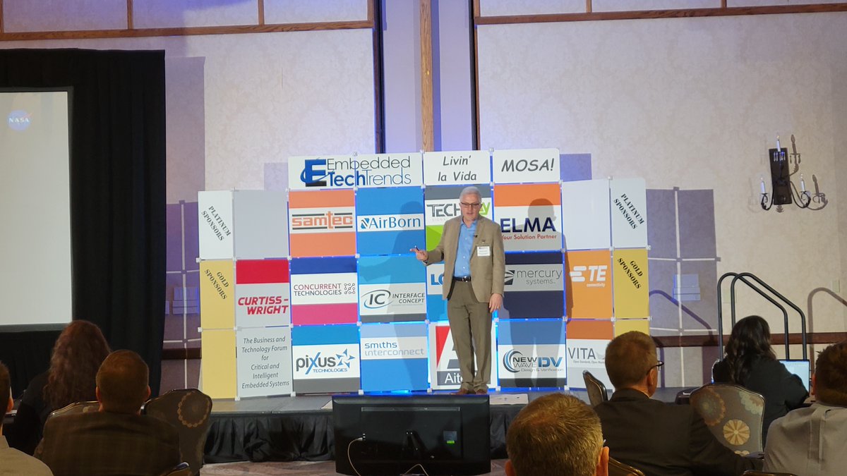 VITAStandards's tweet image. Wesley Powell of @NASA Space Technology Mission Directorate (STMD) updated the ETT crowd on the use of SpaceVPX.

#ETT2023 #EmbeddedTechTrends #Space #SpaceVPX #VPX